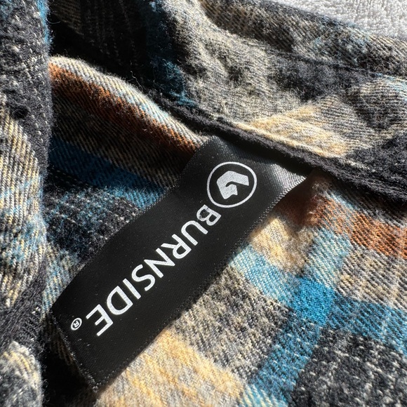 Burnside Buyers Orange and Navy Flannel - Picture 4 of 8